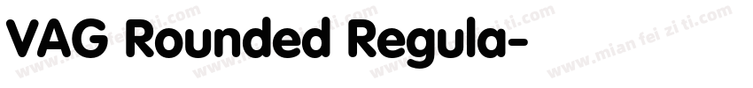 VAG Rounded Regula字体转换